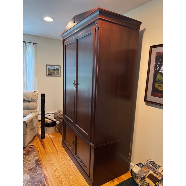 Traditional Ethan Allen Medalion Entertanment Center For Sale - Image 3 of 7