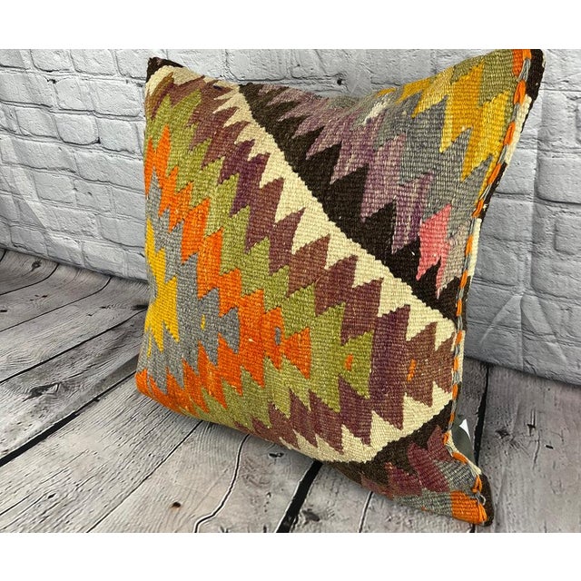 Vintage Pillow Case Turkish Kilim Pillow Decorative Kilim Pillow Dry cleaning only. PILLOW INSERT IS NOT INCLUDED