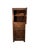 An elegant 19th-century tall sideboard crafted from fine walnut, this tall cabinet features a sleek, imposing silhouette....