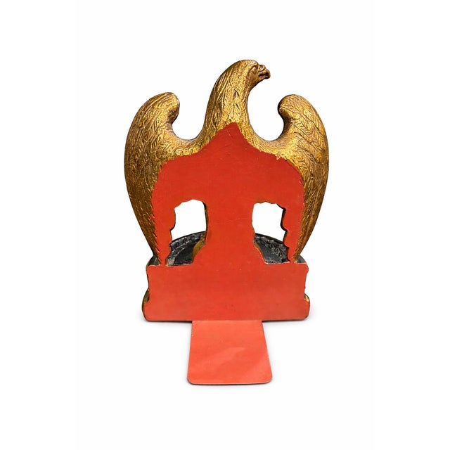 1960s Borghese Americana Neoclassical Gilt Eagle Bookends in the Manner of Ralph Lauren, Vintage Circa 1960s–1970s For Sale - Image 5 of 7