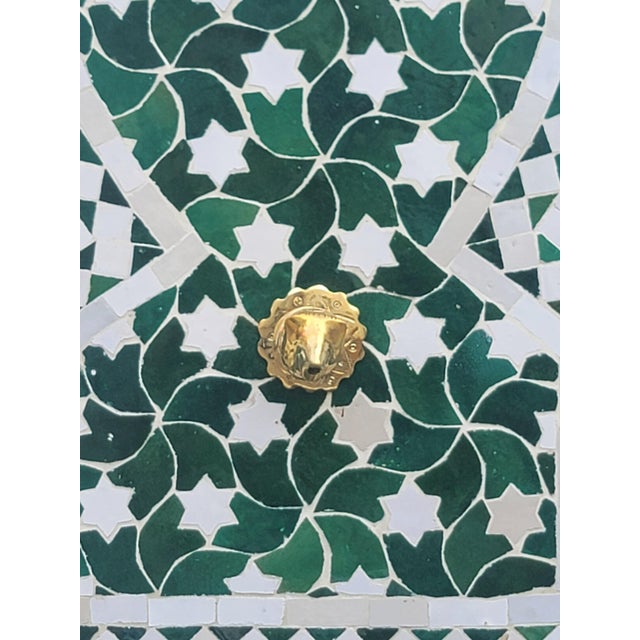 Just arrived! This beautiful green and white handmade Moroccan mosaic tile fountain comes directly from the artisans of...