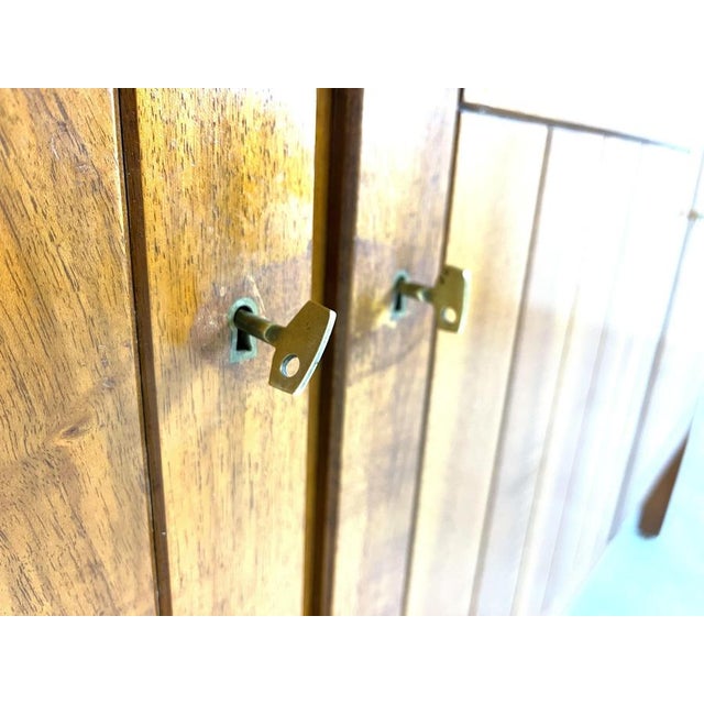 Vintage Oak Sideboard attributed to Van Den Berghe Pauvers, 1970s For Sale - Image 9 of 15