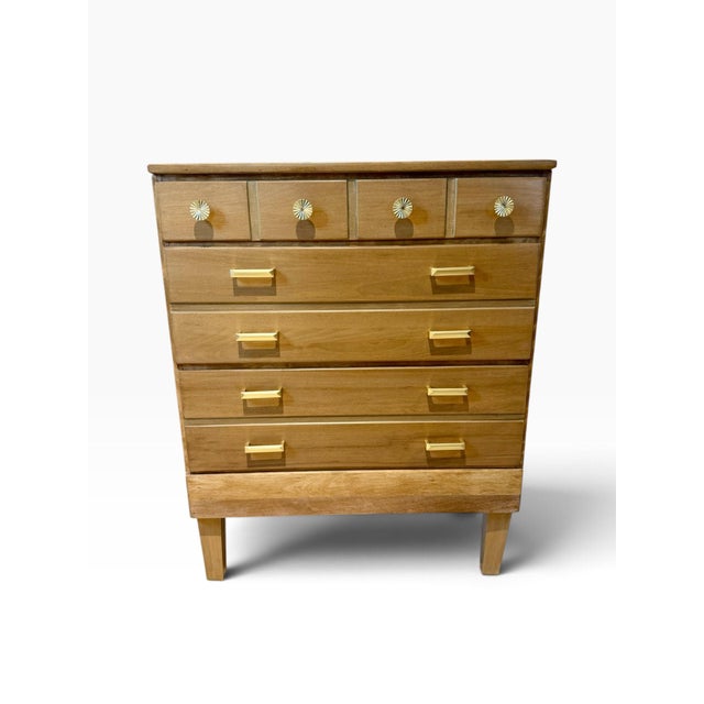 Elevate your space with this stunning, custom-reimagined vintage Ethan Allen solid wood 3-drawer chest. Originally...