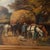 Oil on canvas hay wagon with Horse and Wagon. Great detail without fading. Frame has great carving. Would look great in a...