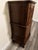 Vintage tiger oak dresser with mirror and marble top from the 20th century. Eight drawers: 4 small and 4 larger with a...