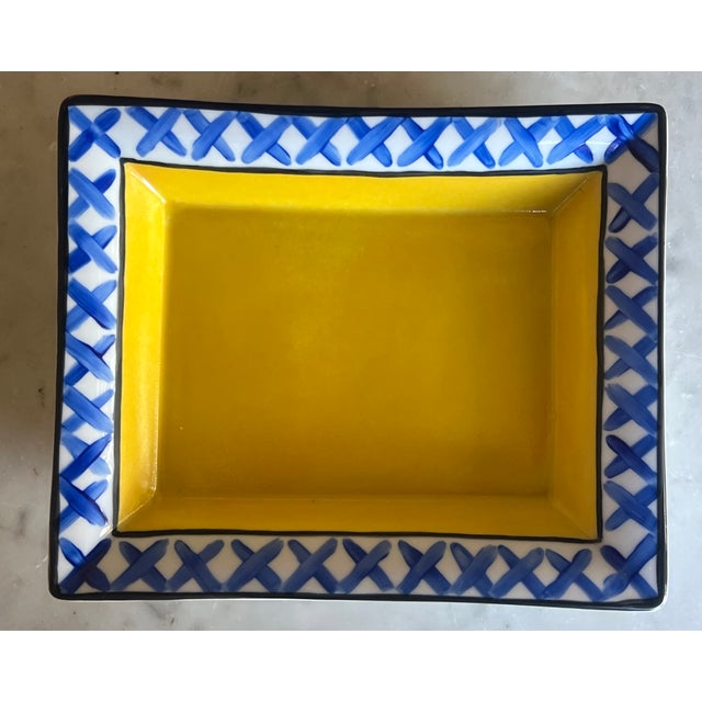 Vintage Handpainted French Catchall by Hilton McConnico For Sale In San Francisco - Image 6 of 9
