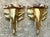Brass Vintage Artisan Made Scagliola Elephant Brackets - A Pair For Sale - Image 8 of 12