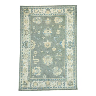 Turkish Oushak Rug 5'1" x 7'6" #19161 For Sale