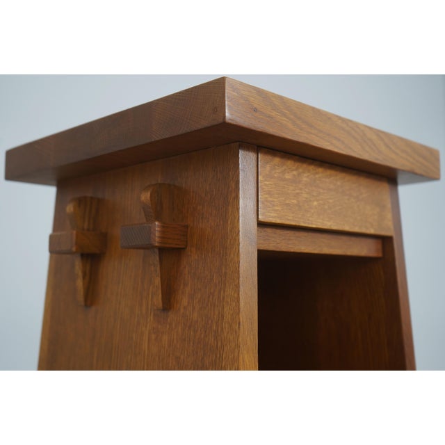 Stickley Roycroft Mission Oak Tall Bookcase For Sale - Image 13 of 16