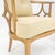 Gold Pair of New Gold Linen Upholstery Barrel Back Wrap Around Lounge Arm Chairs MINT For Sale - Image 8 of 14