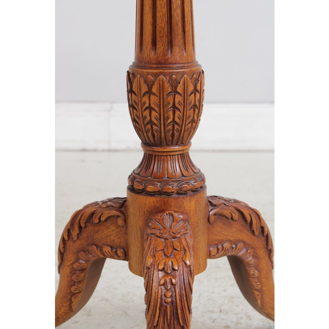 John Widdicomb Georgian Satinwood Gallery Top Lamp Table For Sale - Image 10 of 15