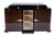 Small Art Deco Sideboard in Ash with Maple Display Cabinet, 1930s, in Restored conditions. Designed 1920 to 1949