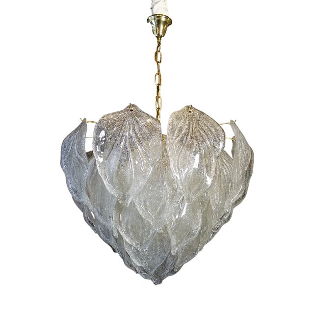 Large Murano Glass Ceiling Lamp from Mazzega, 1960s For Sale