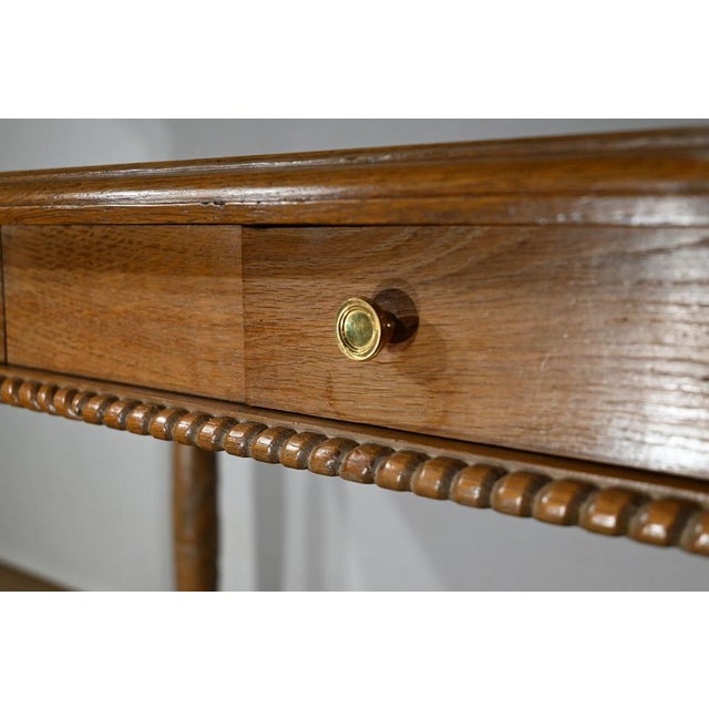 Empire Style Desk in Oak, 1950s For Sale - Image 9 of 18