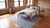 Dove Gray 5x8 Blue Flat Weave Wool Stepped Diamond Lattice Geometric Modern Carpet Rug For Sale - Image 8 of 12