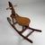 Black Vintage Japanese Wooden Rocking Horse, 1920s For Sale - Image 8 of 12