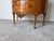 19th-Century French Louis XVI Style Marquetry Inlaid Demi-Lune Cabinet With Breccia Marble Top For Sale In Miami - Image 6 of 18