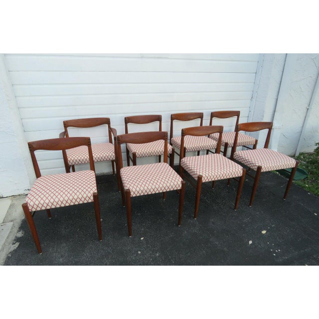 Hw Klein Danish Mid Century Modern Set Of 8 Dining Room Chairs