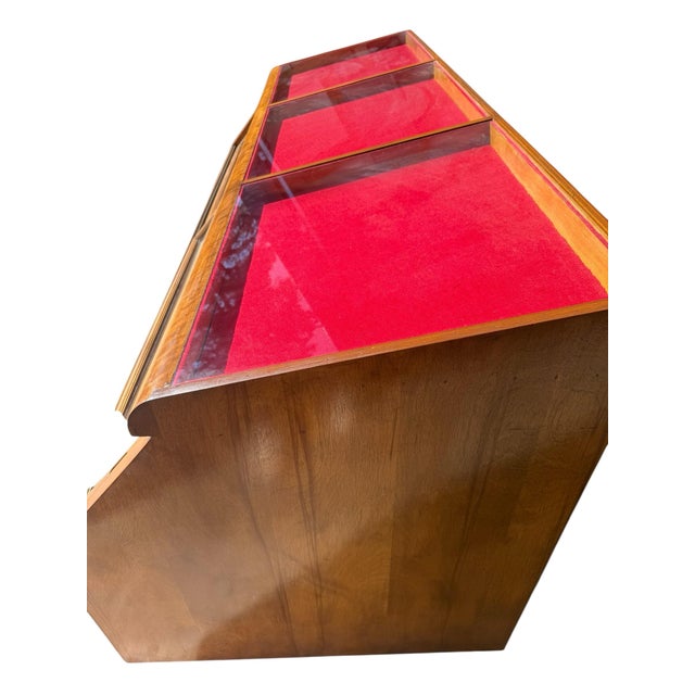 1960s Haberdashery Case With Sliding Glass Doors For Sale - Image 4 of 10