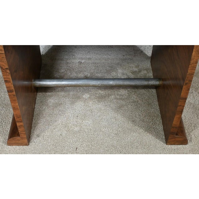 Wood Art Deco Walnut Coffee Table, 1940s For Sale - Image 7 of 11