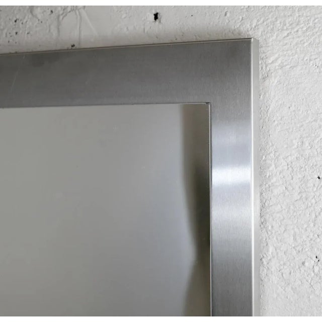 Space Age Stainless Steel Mirror, France, 1970s For Sale - Image 11 of 18