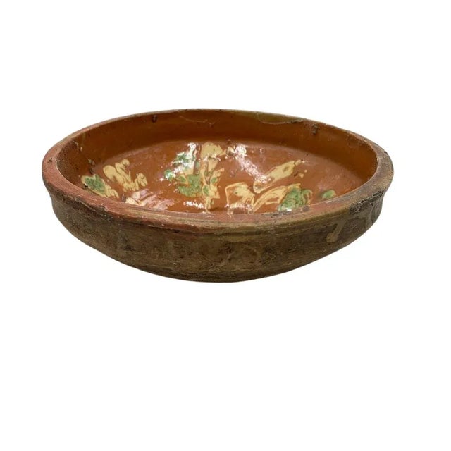 Antique Hungarian Folk Art Decorative Bowl For Sale In Los Angeles - Image 6 of 6