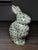 Ceramic Vinatge Herend Style Andrea by Sadek Green Fishnet Rabbit Figurine For Sale - Image 7 of 7