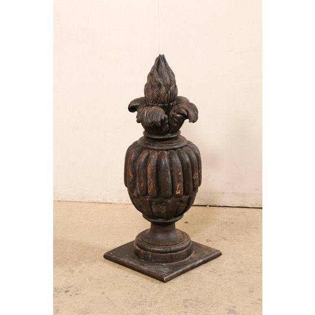 19th Century Italian 19th Century Urn Carved Finial For Sale - Image 5 of 10