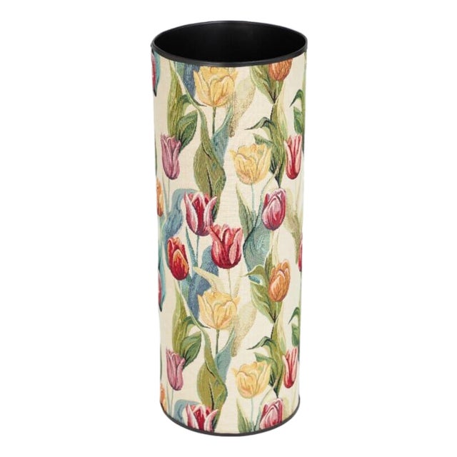 Spring Tulips Tapestry Umbrella Stand For Sale