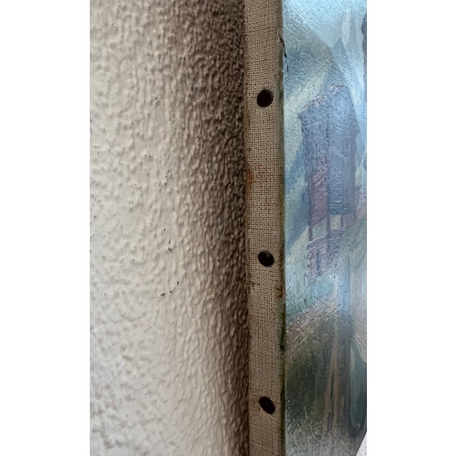 Marius Chambaz, Mazots au pied du Cervin, 1919, Oil on Canvas For Sale - Image 8 of 10