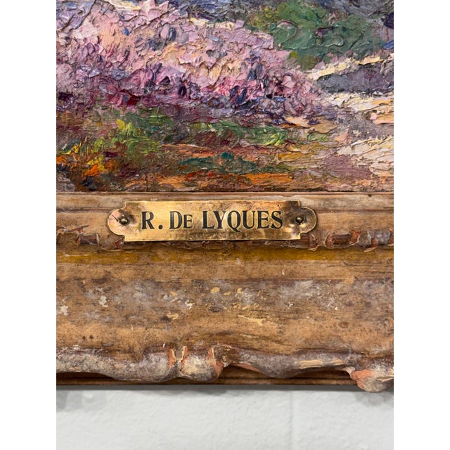 19th Century French Impression Landscape Oil For Sale - Image 4 of 13