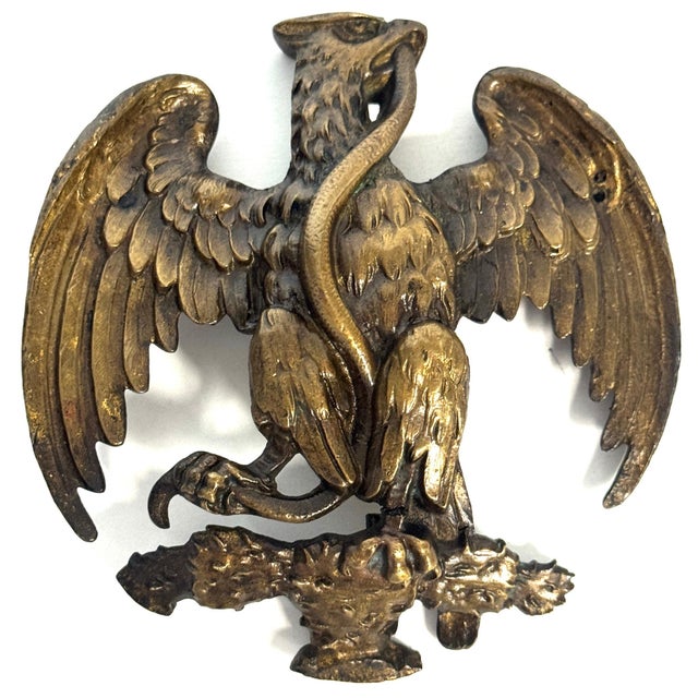 French Empire Bronze Mount of an Eagle Subduing a Serpent, Desmalter / Thomire For Sale In West Palm - Image 6 of 18