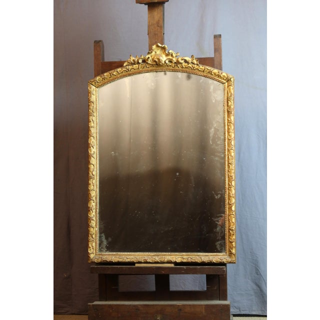 Gold 18th Century Gilt Wood Mirror For Sale - Image 8 of 8