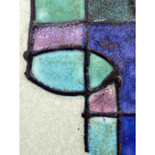 1960s Harris G. Stron Twelve Ceramic Tile Modernist Woman's Portrait For Sale In New York - Image 6 of 14