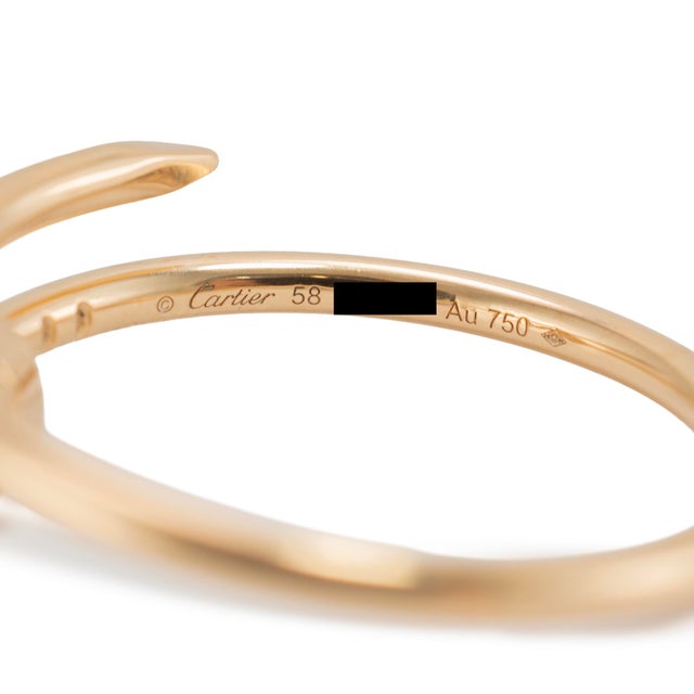 Cartier Juste Un Clou Small Model 18k Yellow Gold Band Ring | Chairish