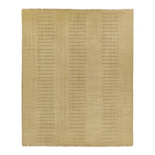 Pure Salt Corfu Beige Hand Woven Area Rug 6'3" X 9' For Sale