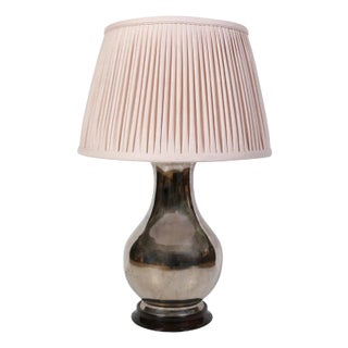 Single Silvered Spitzmiller Table Lamp For Sale