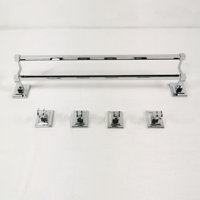 Vintage Wall-Mounted Bathroom Hangers, Germany, 1980s, Set of 5 For Sale - Image 15 of 16