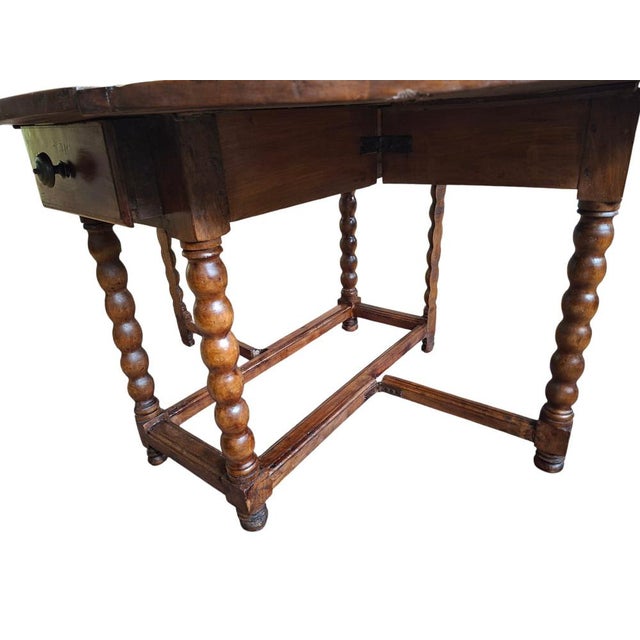 Antique Oval Table in Wood, 1890 For Sale - Image 4 of 18