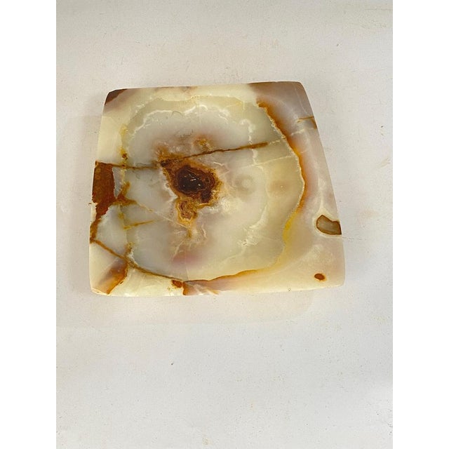 1960s Large Octogonal Ashtray or Vide Poche in Onyx, Italy, 1960s For Sale - Image 5 of 14