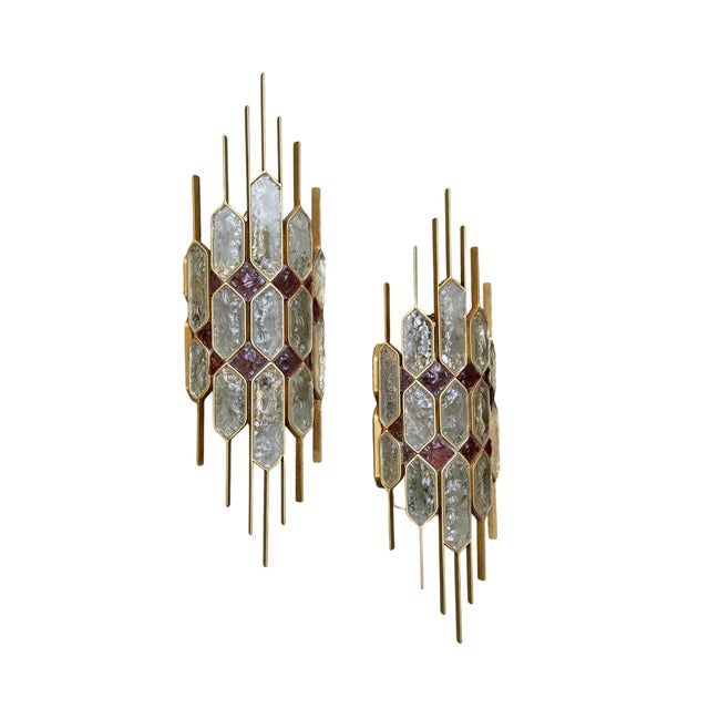 Large Wall Lamps by Albano Poli for Poliarte, 1970, Set of 2 For Sale - Image 12 of 12