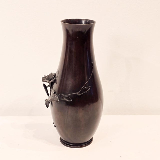 Japanese Bronze Vase, Taisho Period For Sale In San Francisco - Image 6 of 9