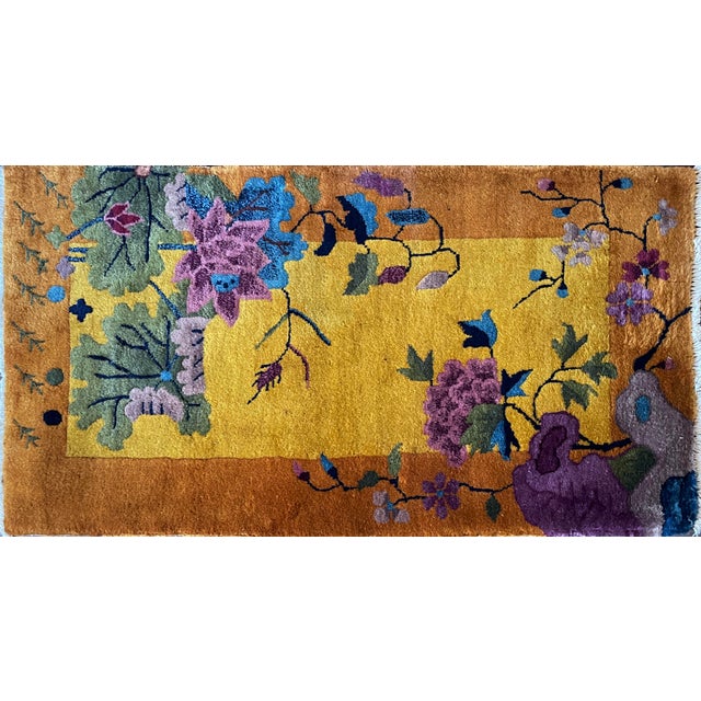 Introducing our splendid of Imperial garden Chinese art deco rug, where artistry intertwines with symbolism. The...