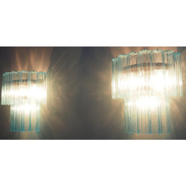 1990s Murano Glass Tube Wall Sconces, 1990, Set of 2 For Sale - Image 5 of 17
