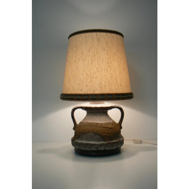Lava Ceramic Table Lamp from Kaiser Idell, 1970s For Sale - Image 4 of 8