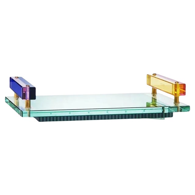 Rectangular Crystal Tray For Sale