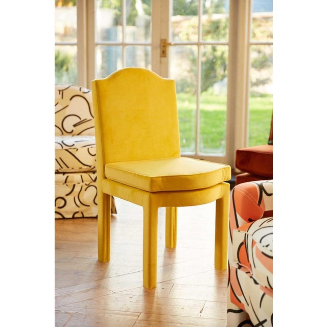 Cinnamon Velvet Leo Dining Chairs by Ceraudo, Set of 2 For Sale - Image 6 of 8