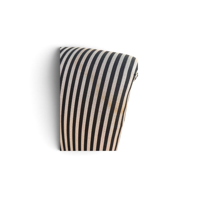 Textile Late 20th Century Set of Four Contemporary Striped Parsons-Style Dining Chairs For Sale - Image 7 of 9