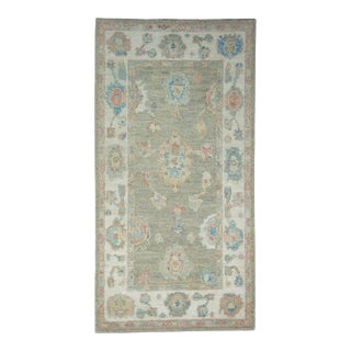 Turkish Oushak Rug 2'10" x 5'5" #17936 For Sale