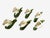 Vintage Bone China Napkin Holder Rings, Calla Lily Shape, Pia, Philippines, Set of 6 For Sale - Image 9 of 16